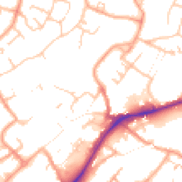 Daytime road noise heatmap for WS13 6DL