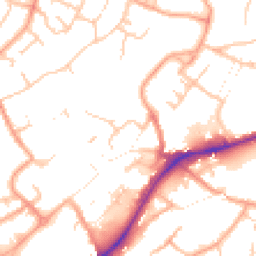 Daytime road noise heatmap for WS13 6DW