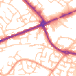 Daytime road noise heatmap for WS13 6FE