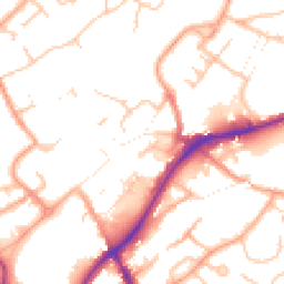 Daytime road noise heatmap for WS13 6JJ