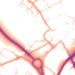 Daytime road noise heatmap for WS13 6JZ