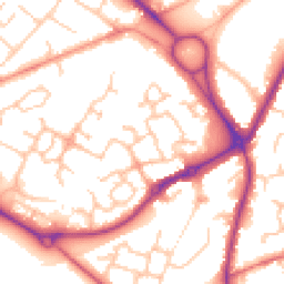 Daytime road noise heatmap for WS13 6NJ