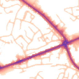 Daytime road noise heatmap for WS13 6NY
