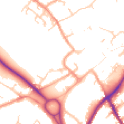 Daytime road noise heatmap for WS13 6QY