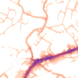 Daytime road noise heatmap for WS13 6SE