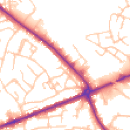 Daytime road noise heatmap for WS13 6TD
