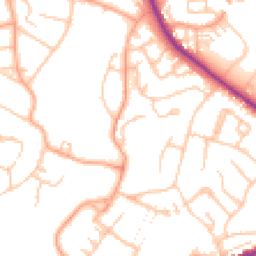 Daytime road noise heatmap for WS13 6TL
