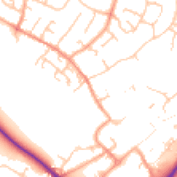 Daytime road noise heatmap for WS13 7AA