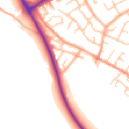 Daytime road noise heatmap for WS13 7BP