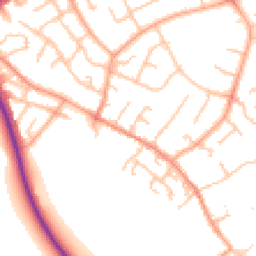 Daytime road noise heatmap for WS13 7DG