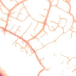 Daytime road noise heatmap for WS13 7ET