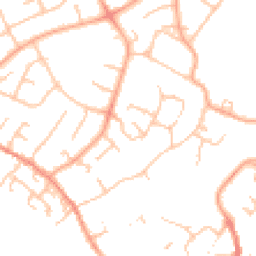 Daytime road noise heatmap for WS13 7EZ