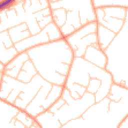 Daytime road noise heatmap for WS13 7HP