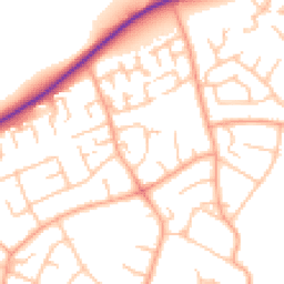 Daytime road noise heatmap for WS13 7JL