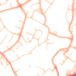 Daytime road noise heatmap for WS13 7LN