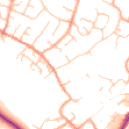 Daytime road noise heatmap for WS13 7LW