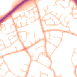 Daytime road noise heatmap for WS13 7NU