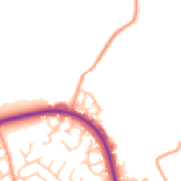 Daytime road noise heatmap for WS13 7TA