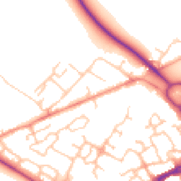 Daytime road noise heatmap for WS13 8AG