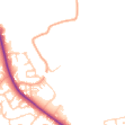 Daytime road noise heatmap for WS13 8EQ