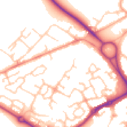 Daytime road noise heatmap for WS13 8FH