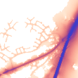 Daytime road noise heatmap for WS13 8FY