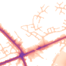 Daytime road noise heatmap for WS13 8GH