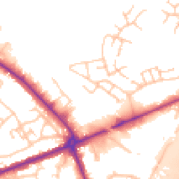 Daytime road noise heatmap for WS13 8GQ