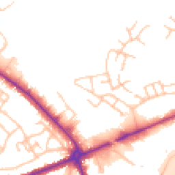 Daytime road noise heatmap for WS13 8GS