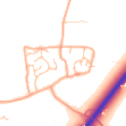 Daytime road noise heatmap for WS13 8NS