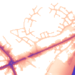 Daytime road noise heatmap for WS13 8NX
