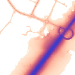 Daytime road noise heatmap for WS13 8RZ