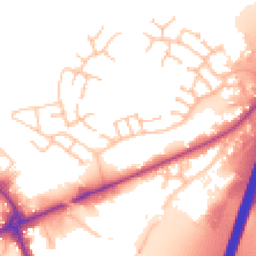 Daytime road noise heatmap for WS13 8SZ