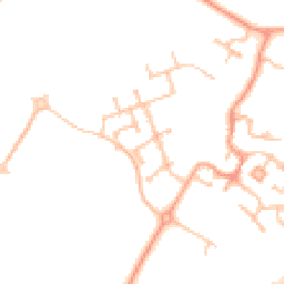 Daytime road noise heatmap for WS13 8UE