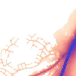 Daytime road noise heatmap for WS13 8UY