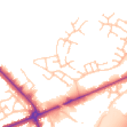 Daytime road noise heatmap for WS13 8XF