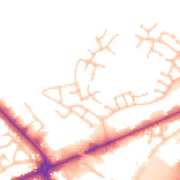 Daytime road noise heatmap for WS13 8XG