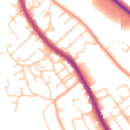 Daytime road noise heatmap for WS15 1AQ