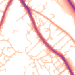 Daytime road noise heatmap for WS15 1BE