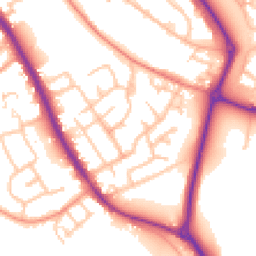 Daytime road noise heatmap for WS15 1HP