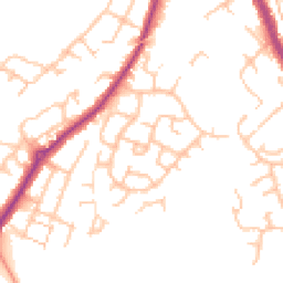 Daytime road noise heatmap for WS15 1LR