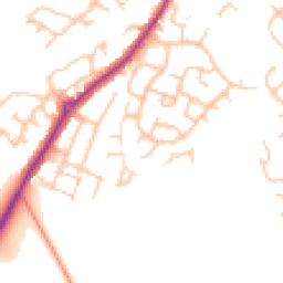 Daytime road noise heatmap for WS15 1LU