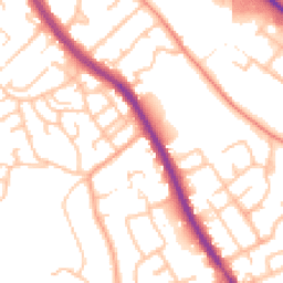 Daytime road noise heatmap for WS15 1NL