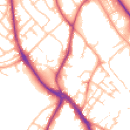 Daytime road noise heatmap for WS15 2BT