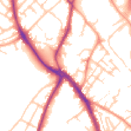 Daytime road noise heatmap for WS15 2DN