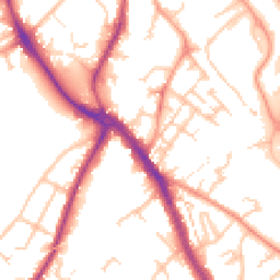 Daytime road noise heatmap for WS15 2EJ