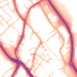 Daytime road noise heatmap for WS15 2JN