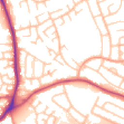 Daytime road noise heatmap for WS2 0AE