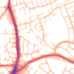 Daytime road noise heatmap for WS2 0AJ