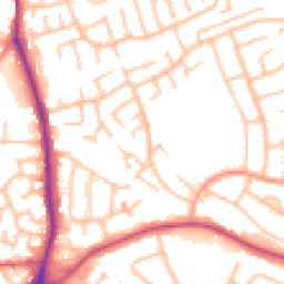 Daytime road noise heatmap for WS2 0AL